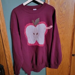 Apple Applique Sweatshirt